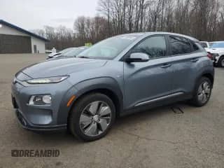 2019 Hyundai Kona Ultimate with VIN KM8K53AG8KU025730, listed as a Copart auction lot 50863665 with 85,042 mi miles and Salvage title. Bid and sale history available at DreamBid. Image 1.