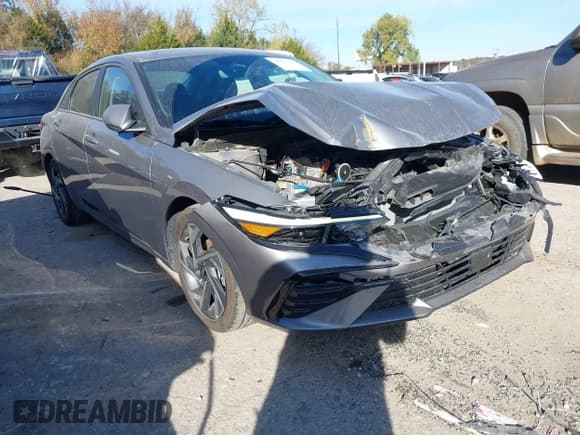 ✅ 2024 Hyundai Elantra Limited • VIN: KMHLP4DG0RU819146 • Лот: 43645205. Опубликован ранее на IAAI с пробегом 34 837 миль. Бесплатный доступ к архиву аукционных продаж из США и подробный отчёт об истории автомобиля на DreamBid. Изображение 1.