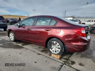 ✅ 2012 Honda Civic LX • VIN: 19XFB2F54CE105588 • Лот: 91608385. Опубликован ранее на Copart с пробегом 189 601 миль. Бесплатный доступ к архиву аукционных продаж из США и подробный отчёт об истории автомобиля на DreamBid. Изображение 2.