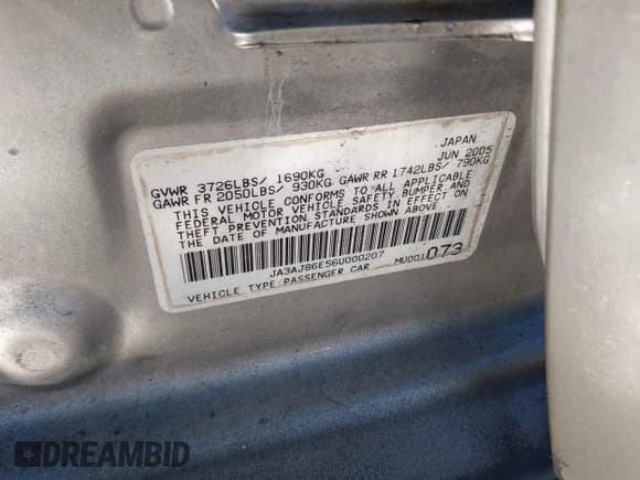 ✅ 2006 Mitsubishi Lancer OZ-Rally • VIN: JA3AJ86E56U000207 • Лот: 41401698. Опубликован ранее на IAAI с пробегом 239 219 миль. Бесплатный доступ к архиву аукционных продаж из США и подробный отчёт об истории автомобиля на DreamBid. Изображение 9.