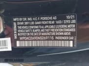 ✅ 2022 Porsche 911 GT3 • VIN: WP0AC2A90NS269115 • Lot: 41069968. Wystawiony na IAAI z przebiegiem 10 168 mil. Bezpłatny archiwum sprzedaży aukcyjnych z USA i szczegółowy raport historii pojazdu na DreamBid. Zdjęcie 9.