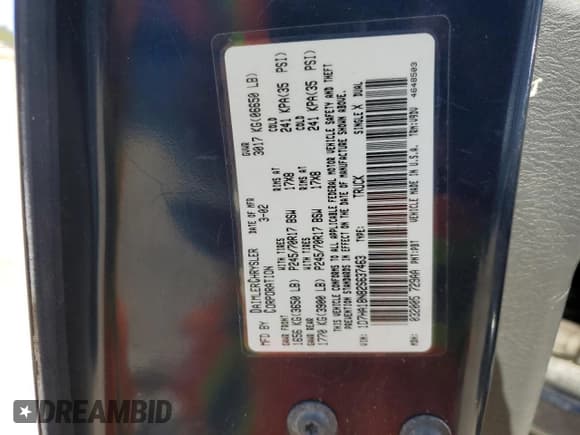 ✅ 2002 Dodge 1500 • VIN: 1D7HA18N82S637463 • Лот: 78184884. Опубликован ранее на Copart с пробегом 119 647 миль. Бесплатный доступ к архиву аукционных продаж из США и подробный отчёт об истории автомобиля на DreamBid. Изображение 13.