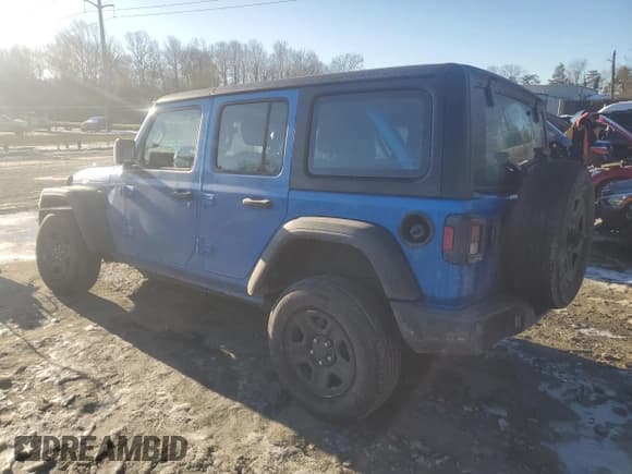 ✅ 2022 Jeep Wrangler Unlimited Sport Altitude • VIN: 1C4HJXDNXNW245004 • Лот: 88205005. Опубликован ранее на Copart с пробегом 24 725 миль. Бесплатный доступ к архиву аукционных продаж из США и подробный отчёт об истории автомобиля на DreamBid. Изображение 2.