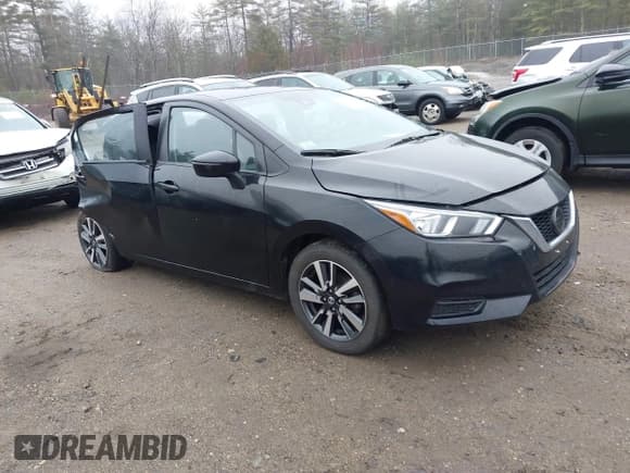 ✅ 2021 Nissan Versa SV • VIN: 3N1CN8EV2ML843887 • Lot: 41900932. Listed on IAAI with 88,158 mi. Free auction sales archive from the USA and detailed vehicle history report at DreamBid. Image 1.