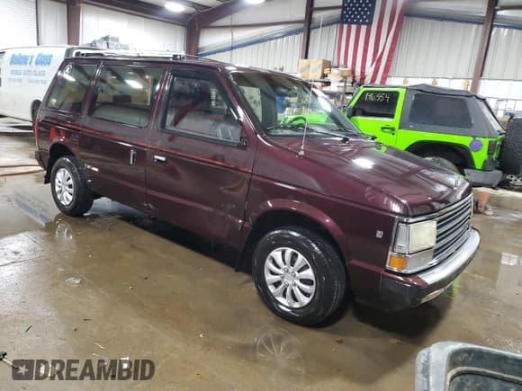 ✅ 1989 Plymouth Grand Voyager • VIN: 2P4FH4537KR338917 • Lot: 43310815. Wystawiony na Copart z przebiegiem 80 027 mil. Bezpłatny archiwum sprzedaży aukcyjnych z USA i szczegółowy raport historii pojazdu na DreamBid. Zdjęcie 4.