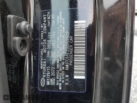 2016 Hyundai Veloster Turbo с VIN KMHTC6AE2GU263929, выставлен на аукционе Copart как лот 61876963 с пробегом 55 108 миль миль и . История ставок и продаж доступна на DreamBid. Изображение 13.