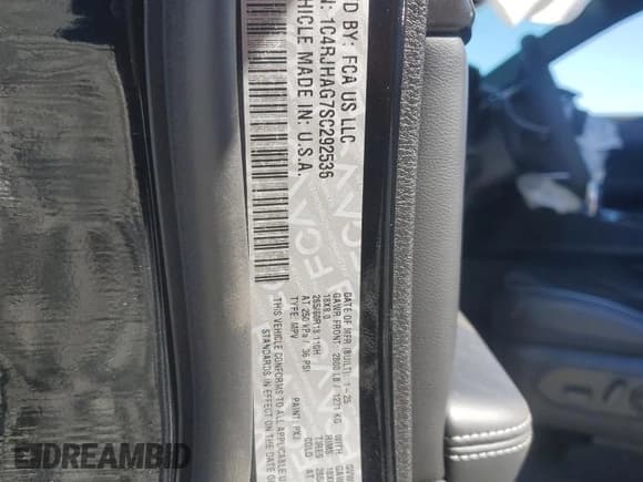 ✅ 2025 Jeep Grand Cherokee Altitude X • VIN: 1C4RJHAG7SC292536 • Lot: 47192705. Listed on Copart with 538 mi. Free auction sales archive from the USA and detailed vehicle history report at DreamBid. Image 15.