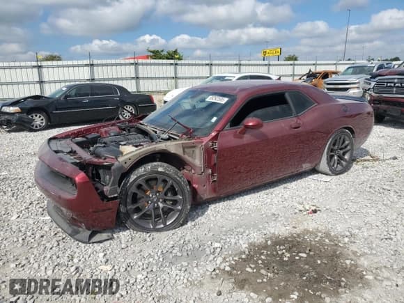 ✅ 2020 Dodge Challenger R/T Scat Pack • VIN: 2C3CDZFJ4LH103979 • Лот: 69292595. Опубликован ранее на Copart с пробегом 75 639 миль. Бесплатный доступ к архиву аукционных продаж из США и подробный отчёт об истории автомобиля на DreamBid. Изображение 1.