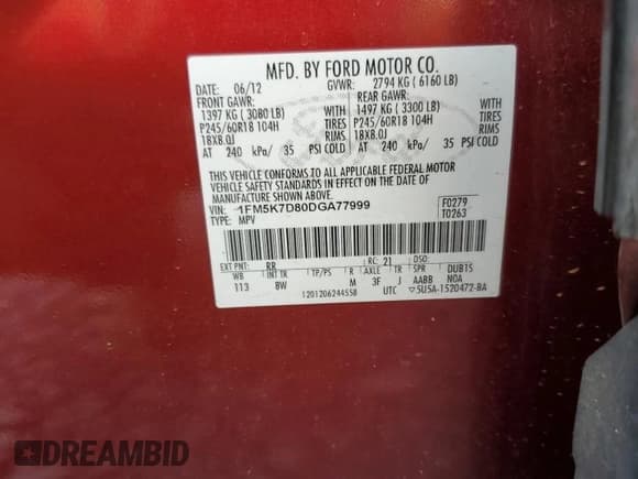 ✅ 2013 Ford Explorer XLT • VIN: 1FM5K7D80DGA77999 • Lot: 56187235. Wystawiony na Copart z przebiegiem 224 666 mil. Bezpłatny archiwum sprzedaży aukcyjnych z USA i szczegółowy raport historii pojazdu na DreamBid. Zdjęcie 13.