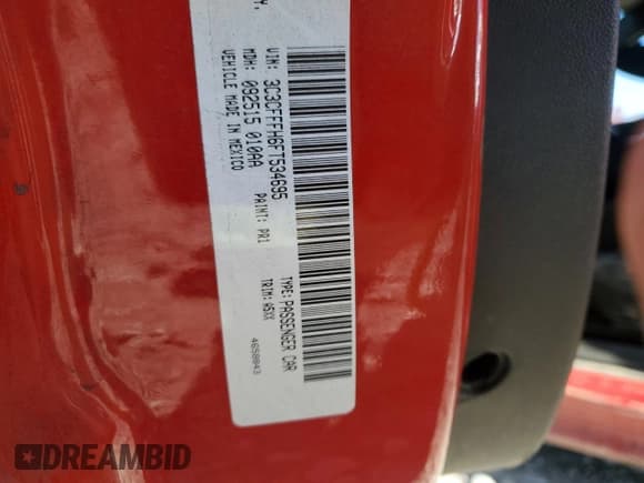 ✅ 2015 FIAT 500 Abarth • VIN: 3C3CFFFH6FT534695 • Lot: 83029834. Listed on Copart with 107,192 mi. Free auction sales archive from the USA and detailed vehicle history report at DreamBid. Image 15.