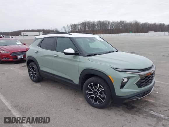 2025 Chevrolet TrailBlazer ACTIV с VIN KL79MVSL6SB013758, выставлен на аукционе IAAI как лот 41750876 с пробегом 4 762 миль миль и . История ставок и продаж доступна на DreamBid. Изображение 1.