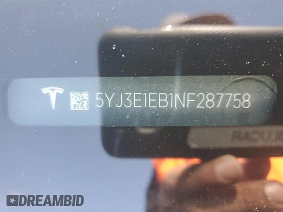 ✅ 2022 Tesla Model 3 Long Range • VIN: 5YJ3E1EB1NF287758 • Lot: 60955925. Wystawiony na Copart z przebiegiem 153 861 mil. Bezpłatny archiwum sprzedaży aukcyjnych z USA i szczegółowy raport historii pojazdu na DreamBid. Zdjęcie 12.
