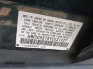 ✅ 2000 Honda Accord SE • VIN: JHMCG5679YC031427 • Lot: 42455198. Listed on IAAI with 106,783 mi. Free auction sales archive from the USA and detailed vehicle history report at DreamBid. Image 9.