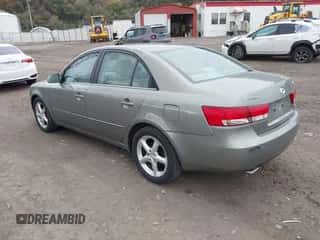 2007 Hyundai Sonata SE with VIN 5NPEU46F37H191861, listed as a IAAI auction lot 43500606 with 128,250 mi miles and . Bid and sale history available at DreamBid. Image 3.