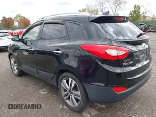 2014 Hyundai Tucson Limited with VIN KM8JU3AG5EU796102, listed as a IAAI auction lot 43592997 with 115,906 mi miles and . Bid and sale history available at DreamBid. Image 3.