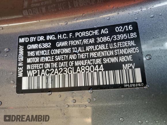 ✅ 2016 Porsche Cayenne Turbo • VIN: WP1AC2A23GLA89044 • Lot: 41512034. Wystawiony na Copart z przebiegiem 27 937 mil. Bezpłatny archiwum sprzedaży aukcyjnych z USA i szczegółowy raport historii pojazdu na DreamBid. Zdjęcie 12.