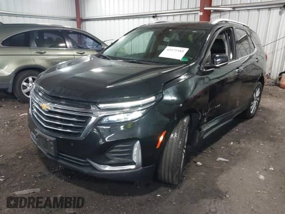 2022 Chevrolet Equinox Premier с VIN 2GNAXNEV6N6115774, выставлен на аукционе IAAI как лот 42971585 с пробегом 45 472 миль миль и . История ставок и продаж доступна на DreamBid. Изображение 2.
