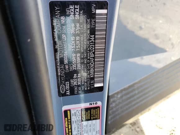 ✅ 2023 Hyundai Ioniq 5 SEL • VIN: KM8KNDAF8PU231344 • Lot: 80555224. Wystawiony na Copart z przebiegiem 11 888 mil mil. Skorzystaj z bezpłatnego archiwum sprzedaży aukcyjnych z USA i zobacz szczegółowy raport historii pojazdu na DreamBid. Zdjęcie 13.