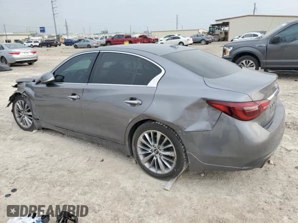 ✅ 2019 Infiniti Q50 Luxe • VIN: JN1EV7AP5KM511231 • Lot: 51410725. Listed on Copart with 88,190 mi. Free auction sales archive from the USA and detailed vehicle history report at DreamBid. Image 2.