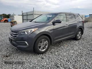 ✅ 2018 Hyundai Santa Fe 2.4L • VIN: 5XYZT3LB2JG511427 • Lot: 91376305. Listed on Copart with 153,523 mi. Free auction sales archive from the USA and detailed vehicle history report at DreamBid. Image 1.