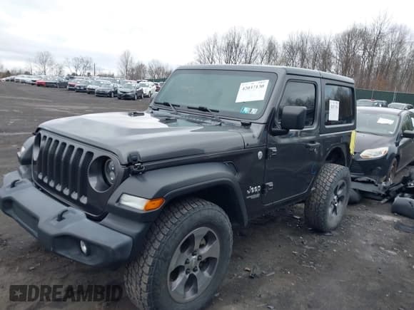 ✅ 2021 Jeep Wrangler Sport • VIN: 1C4GJXAN2MW541827 • Lot: 42037130. Listed on IAAI with 55,484 mi. Free auction sales archive from the USA and detailed vehicle history report at DreamBid. Image 2.