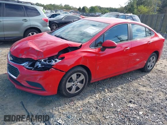 ✅ 2016 Chevrolet Cruze LS • VIN: 1G1BC5SM1G7242822 • Lot: 43324836. Listed on IAAI with 153,041 mi. Free auction sales archive from the USA and detailed vehicle history report at DreamBid. Image 2.