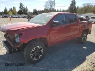 ✅ 2021 Chevrolet Colorado 4WD Z71 • VIN: 1GCGTDEN0M1259671 • Lot: 53388675. Wystawiony na Copart z przebiegiem 61 556 mil. Bezpłatny archiwum sprzedaży aukcyjnych z USA i szczegółowy raport historii pojazdu na DreamBid. Zdjęcie 1.