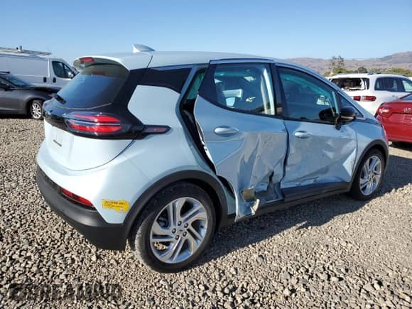 2022 Chevrolet Bolt EV 1LT with VIN 1G1FW6S04N4112933, listed as a Copart auction lot 89450355 with 14,713 mi miles and Salvage title. Bid and sale history available at DreamBid. Image 3.