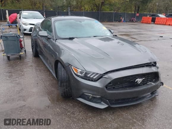 ✅ 2017 Ford Mustang GT Premium • VIN: 1FA6P8CF9H5351949 • Lot: 43552282. Listed on IAAI with 38,337 mi. Free auction sales archive from the USA and detailed vehicle history report at DreamBid. Image 1.