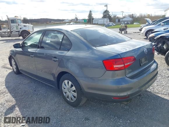✅ 2015 Volkswagen Jetta S • VIN: 3VW2K7AJ5FM244474 • Lot: 43683244. Listed on IAAI with 153,245 mi. Free auction sales archive from the USA and detailed vehicle history report at DreamBid. Image 3.