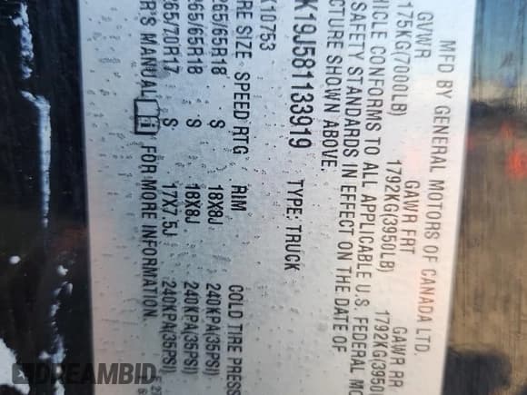 ✅ 2008 Chevrolet Silverado 1500 LTZ • VIN: 2GCEK19J581133919 • Lot: 84235295. Listed on Copart with 165,106 mi. Free auction sales archive from the USA and detailed vehicle history report at DreamBid. Image 12.