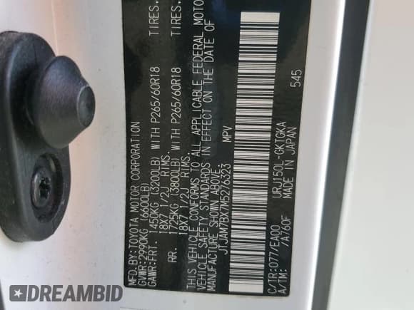 ✅ 2021 Lexus GX 460 Premium • VIN: JTJAM7BX7M5276323 • Lot: 92089255. Wystawiony na Copart z przebiegiem 33 848 mil. Bezpłatny archiwum sprzedaży aukcyjnych z USA i szczegółowy raport historii pojazdu na DreamBid. Zdjęcie 13.