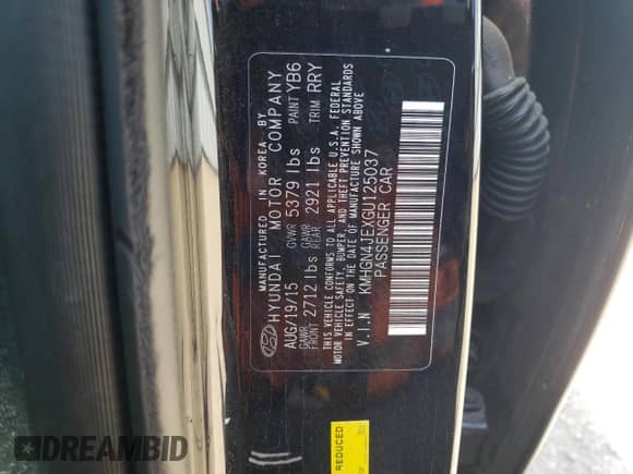 2016 Hyundai Genesis 3.8L z VIN KMHGN4JEXGU125037, wystawiony jako Copart lot #66425874 z przebiegiem 140 824 mil mil oraz Czysty tytuł • Clean title. Historia ofert i sprzedaży dostępna na DreamBid. Obrazek 12.