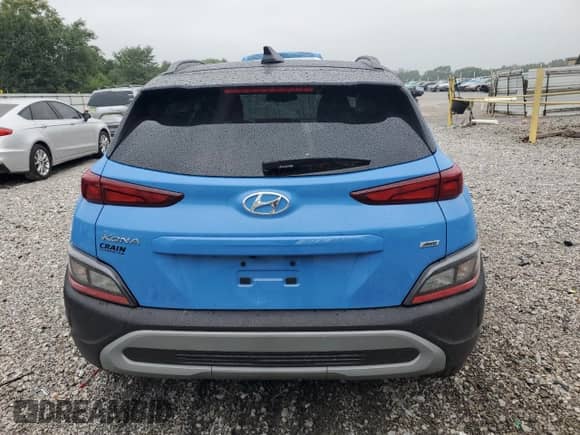 2022 Hyundai Kona SEL z VIN KM8K6CAB5NU889740, wystawiony jako Copart lot #67050245 z przebiegiem 8 507 mil mil oraz Szkoda całkowita • Salvage title. Historia ofert i sprzedaży dostępna na DreamBid. Obrazek 6.