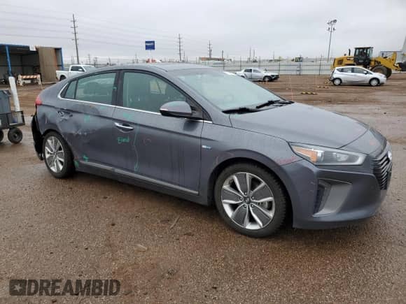 2017 Hyundai Ioniq Limited with VIN KMHC85LC2HU023689, listed as a Copart auction lot 51586474 with 140,731 mi miles and . Bid and sale history available at DreamBid. Image 4.