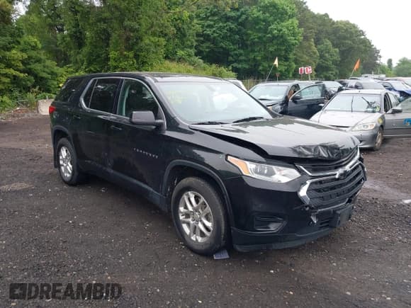 ✅ 2021 Chevrolet Traverse LS • VIN: 1GNERFKW3MJ252834 • Lot: 42505849. Listed on IAAI with 55,012 mi. Free auction sales archive from the USA and detailed vehicle history report at DreamBid. Image 1.
