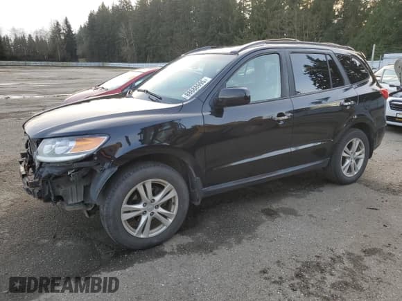 ✅ 2012 Hyundai Santa Fe Limited • VIN: 5XYZKDAG4CG163883 • Lot: 88688995. Listed on Copart with 82,116 mi. Free auction sales archive from the USA and detailed vehicle history report at DreamBid. Image 1.