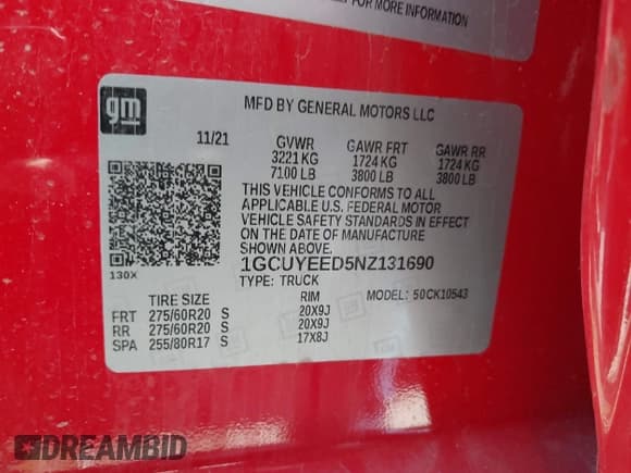 ✅ 2022 Chevrolet Silverado 1500 RST • VIN: 1GCUYEED5NZ131690 • Лот: 37353243. Опубликован ранее на IAAI с пробегом 11 938 миль. Бесплатный доступ к архиву аукционных продаж из США и подробный отчёт об истории автомобиля на DreamBid. Изображение 9.