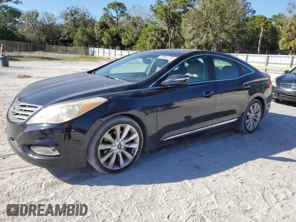 2013 Hyundai Azera with VIN KMHFH4JG4DA269426, listed as a Copart auction lot 87641235 with 113,533 mi miles and Salvage title. Bid and sale history available at DreamBid. Image 1.