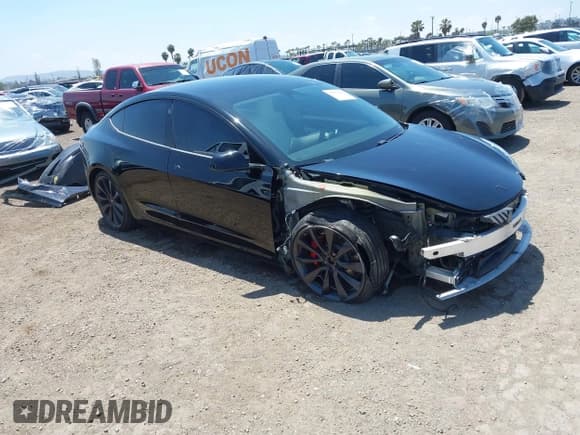 ✅ 2020 Tesla Model 3 Performance • VIN: 5YJ3E1EC5LF641593 • Lot: 42153291. Listed on IAAI with 70,264 mi. Free auction sales archive from the USA and detailed vehicle history report at DreamBid. Image 1.