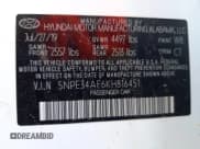 ✅ 2019 Hyundai Sonata SEL • VIN: 5NPE34AF6KH816451 • Lot: 62540652. Listed on Copart with 56,233 mi. Free auction sales archive from the USA and detailed vehicle history report at DreamBid. Image 10.