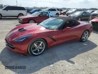 2014 Chevrolet Corvette 2LT z VIN 1G1YD3D72E5109109, wystawiony jako Copart lot #75296884 z przebiegiem Nie podano mil oraz Szkoda całkowita • Salvage title. Historia ofert i sprzedaży dostępna na DreamBid. Obrazek 1.