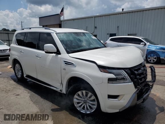 ✅ 2021 Nissan Armada SV • VIN: JN8AY2AD2M9662467 • Lot: 61624725. Listed on Copart with 76,008 mi. Free auction sales archive from the USA and detailed vehicle history report at DreamBid. Image 4.