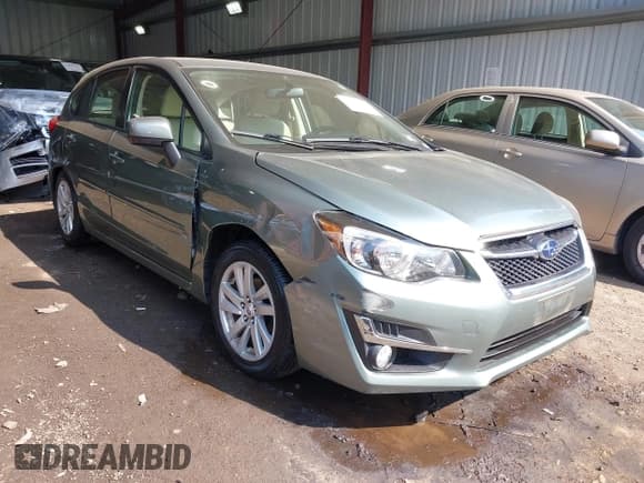 ✅ 2016 Subaru Impreza Premium • VIN: JF1GPAB68GH208274 • Lot: 42851599. Listed on IAAI with 38,599 mi. Free auction sales archive from the USA and detailed vehicle history report at DreamBid. Image 1.