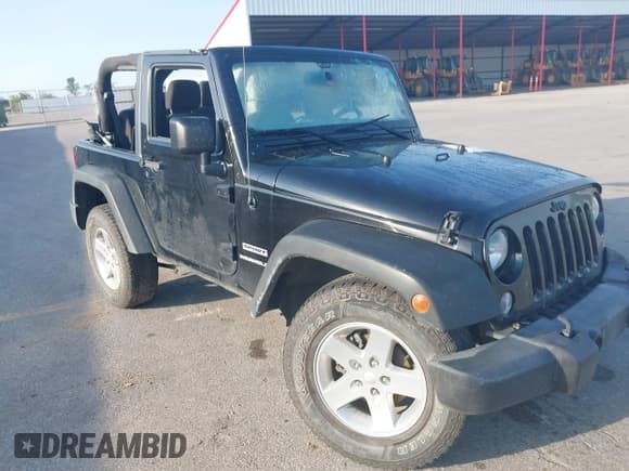 ✅ 2015 Jeep Wrangler Sport • VIN: 1C4AJWAG3FL717421 • Лот: 43008332. Опубликован ранее на IAAI с пробегом 136 611 миль. Бесплатный доступ к архиву аукционных продаж из США и подробный отчёт об истории автомобиля на DreamBid. Изображение 1.