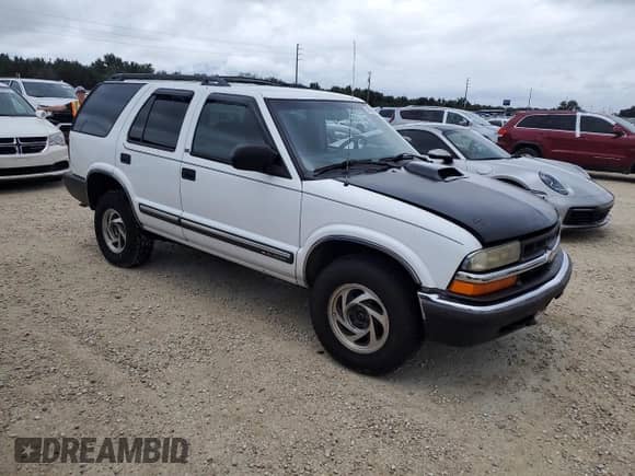 2001 Chevrolet Blazer LT with VIN 1GNDT13W11K237737, listed as a Copart auction lot 74698664 with Not provided miles and Salvage title. Bid and sale history available at DreamBid. Image 4.