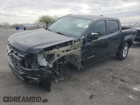 ✅ 2021 Chevrolet Colorado 4WD LT • VIN: 1GCGTCEN1M1120532 • Lot: 81195605. Listed on Copart with 33,245 mi. Free auction sales archive from the USA and detailed vehicle history report at DreamBid. Image 1.