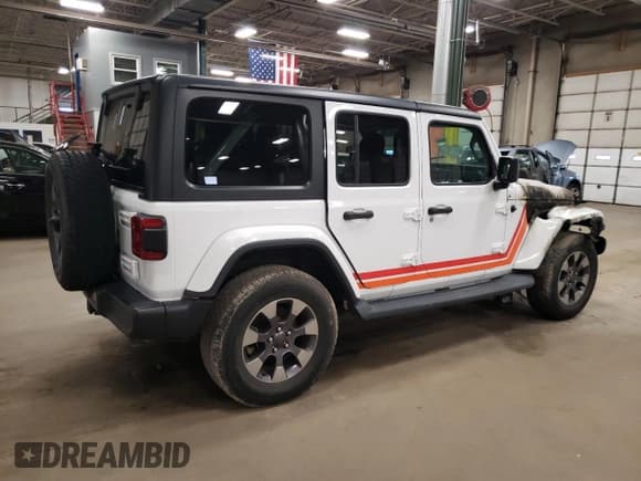 ✅ 2018 Jeep Wrangler Unlimited Sahara • VIN: 1C4HJXEG9JW164862 • Lot: 53991315. Listed on Copart with Not provided. Free auction sales archive from the USA and detailed vehicle history report at DreamBid. Image 3.