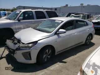 2017 Hyundai Ioniq SEL z VIN KMHC75LCXHU052232, wystawiony jako Copart lot #56150644 z przebiegiem 113 845 mil mil oraz Szkoda całkowita • Salvage title. Historia ofert i sprzedaży dostępna na DreamBid. Obrazek 1.