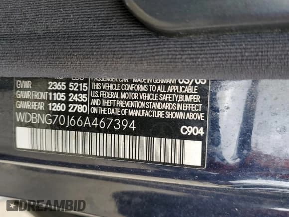 ✅ 2006 Mercedes-Benz S 430 • VIN: WDBNG70J66A467394 • Lot: 51777025. Wystawiony na Copart z przebiegiem 3 283 mil. Bezpłatny archiwum sprzedaży aukcyjnych z USA i szczegółowy raport historii pojazdu na DreamBid. Zdjęcie 14.